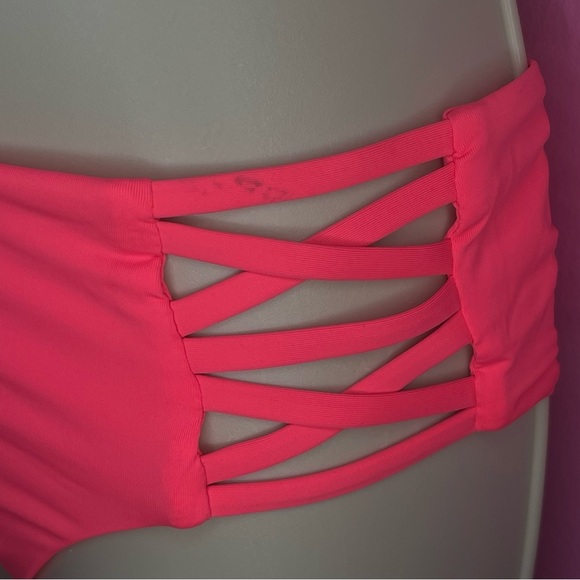 NWT Orange 2 Piece Cut Out Bikini Set - XSmall - Picture 9 of 12